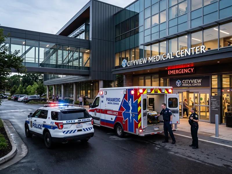 COLOUR-IMAGE_medical-center-us-ambulance-police-patrol-car-paramedics_jul26