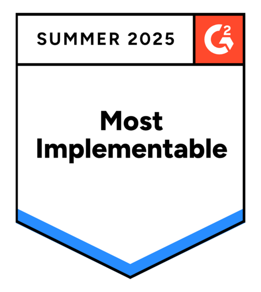 BADGE_G2-summer-2025-ideagen-quality-control-environmental-quality-and-safety-management-most-implementable-total_jun25